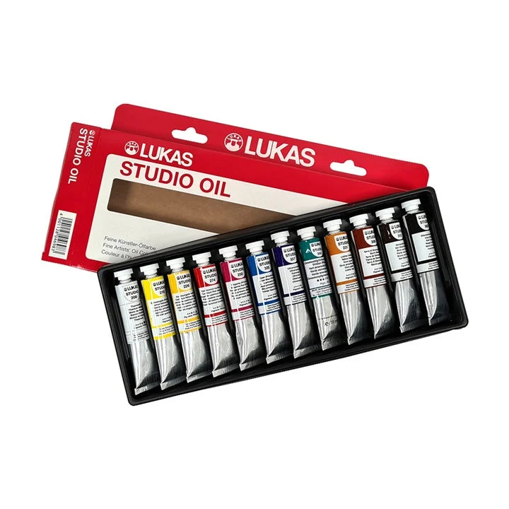 LUKAS Studio Oil Paint Set, 12×20 ml