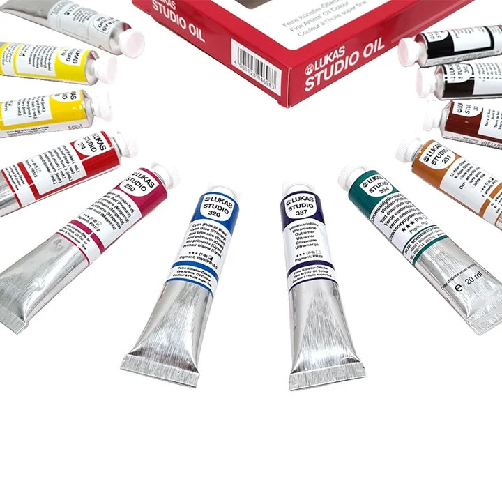 LUKAS Studio Oil Paint Set, 12×20 ml