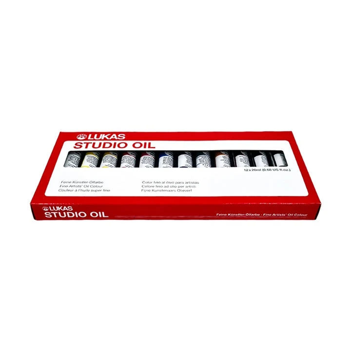 LUKAS Studio Oil Paint Set, 12×20 ml