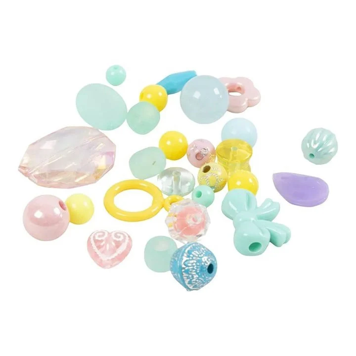 Plastic Beads, Assorted Colors, 900+ pcs