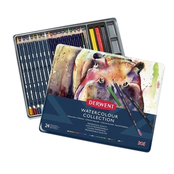 Derwent - Collection 24 Tin - Watercolour