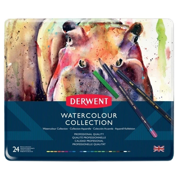 Derwent - Collection 24 Tin - Watercolour