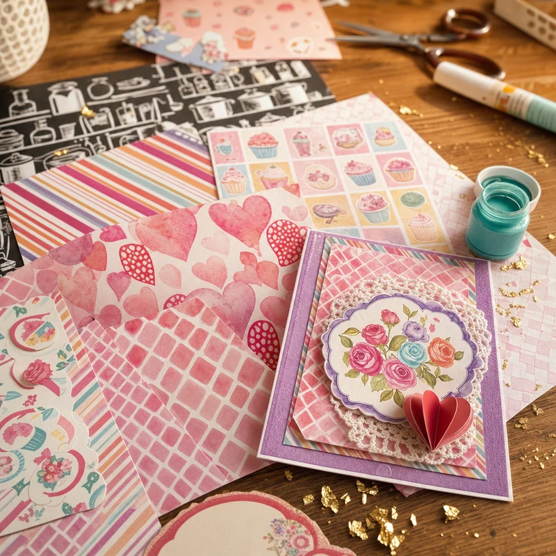 Creative Set for Scrapbooking and Paper Crafting