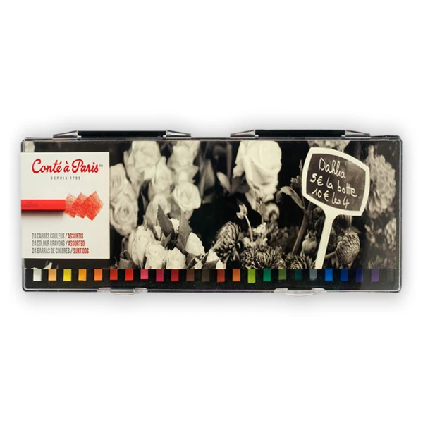 Conté - Colour Carrés - 24 Assorted
