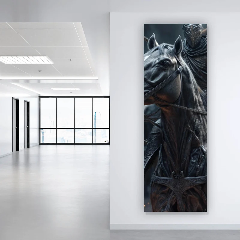 Acrylglasbild Epische Schlacht mittelalterlicher Ritter Panorama Hoch