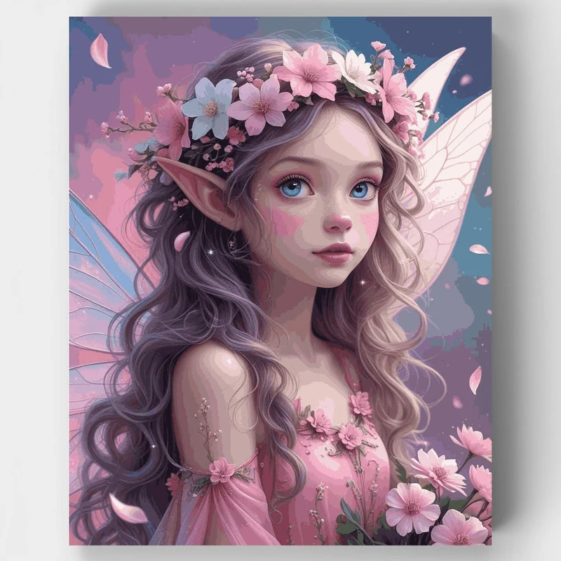 Cherry Blossom Fairy - Paint by Numbers Kit