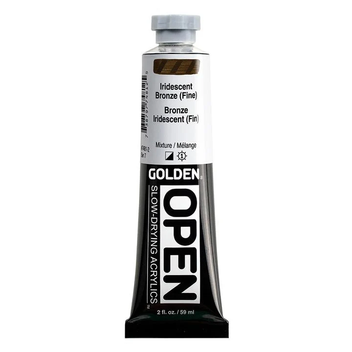 GOLDEN OPEN Slow-Drying Iridescent Acrylic Paint 59 ml