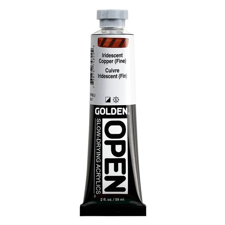 GOLDEN OPEN Slow-Drying Iridescent Acrylic Paint 59 ml