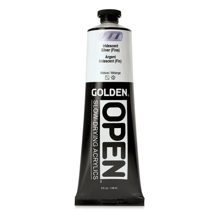 GOLDEN OPEN Acrylic Paint, Slow-Drying, Iridescent, 148 ml