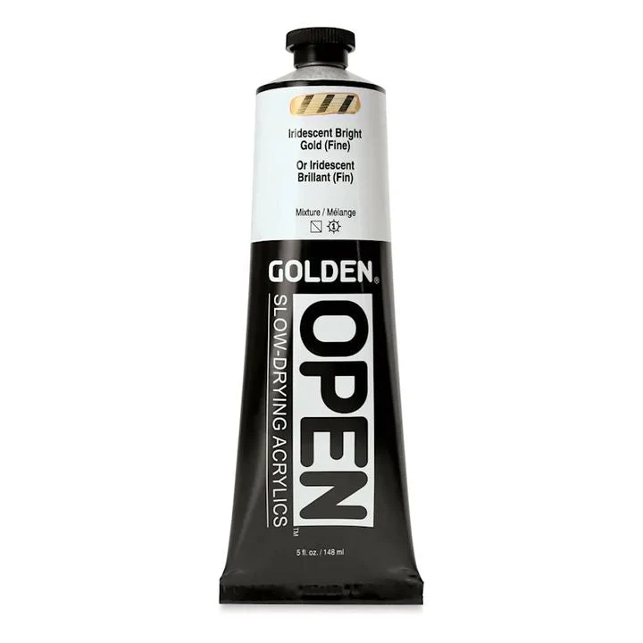 GOLDEN OPEN Acrylic Paint, Slow-Drying, Iridescent, 148 ml