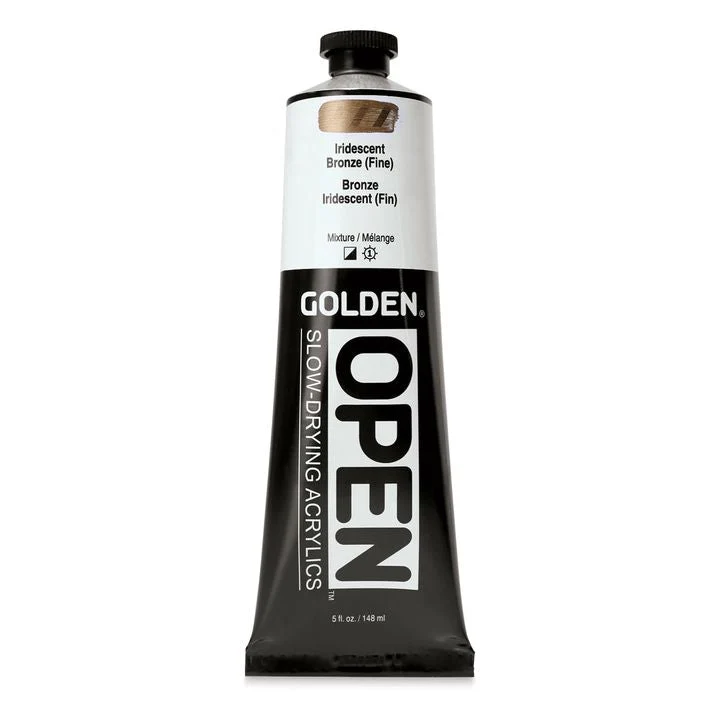 GOLDEN OPEN Acrylic Paint, Slow-Drying, Iridescent, 148 ml