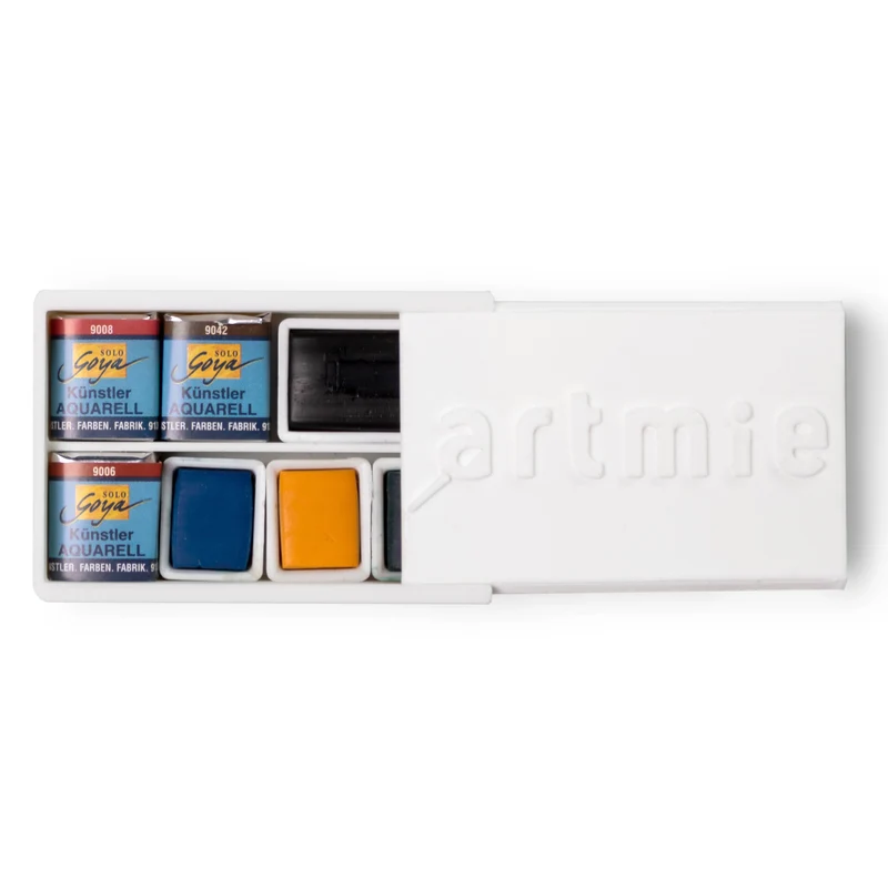 ARTMiE Plastic Box for Watercolors 8 x 4.9 x 1.8 cm