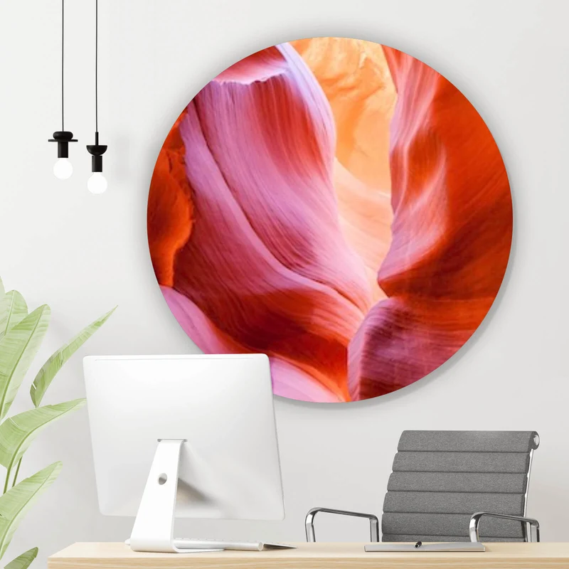 Aluminiumbild Antelope Canyon Kreis