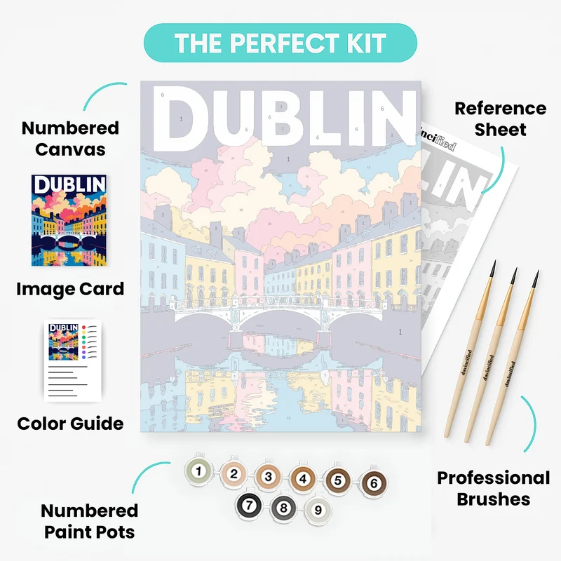 Dublin City Lights - Paint by Numbers Kit