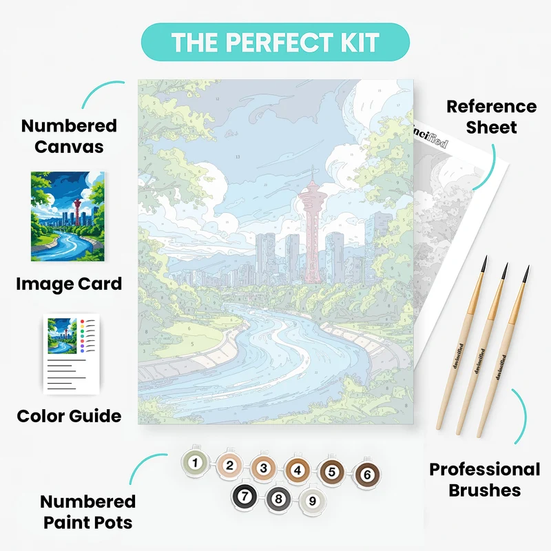 Calgary Cityscape - Paint by Numbers Kit