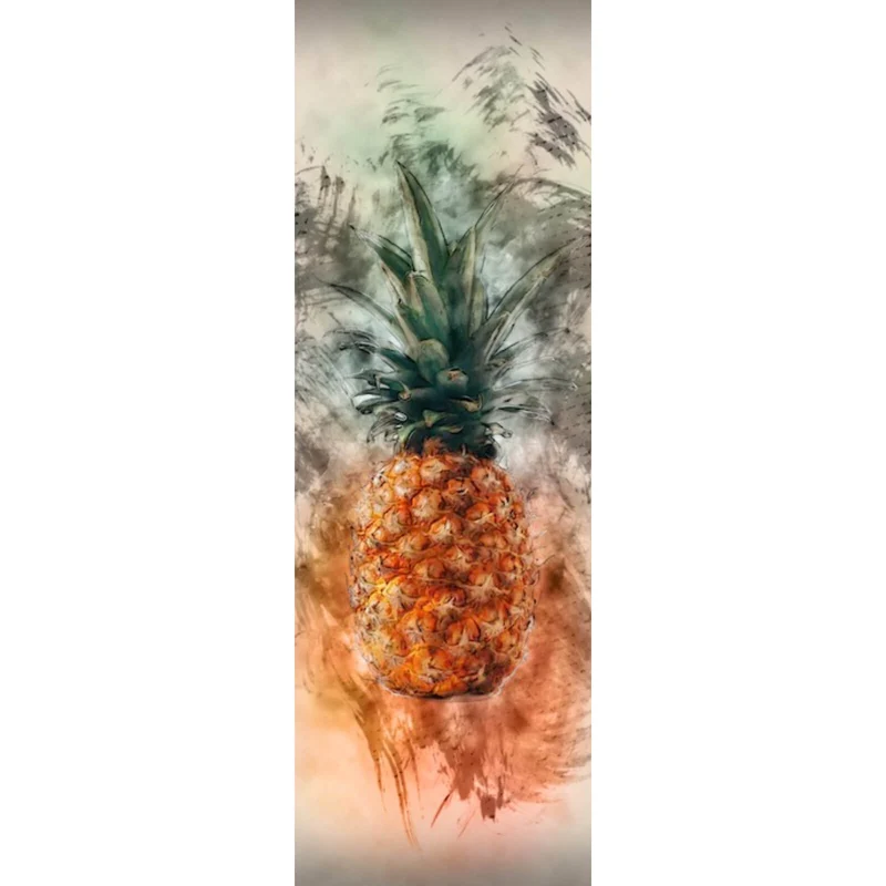 Aluminiumbild Ananas Abstrakt Panorama Hoch