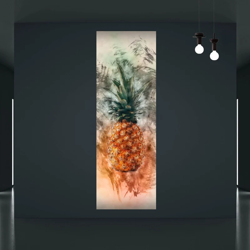 Leinwandbild Ananas Abstrakt Panorama Hoch