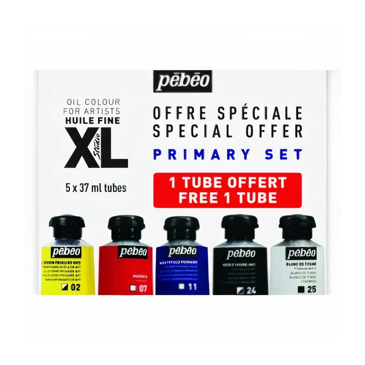Pebeo Studio XL Basic Oil Paint Set of 5