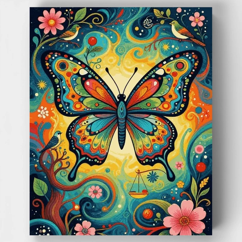 "Balance in Bloom" Paint by Numbers Kit