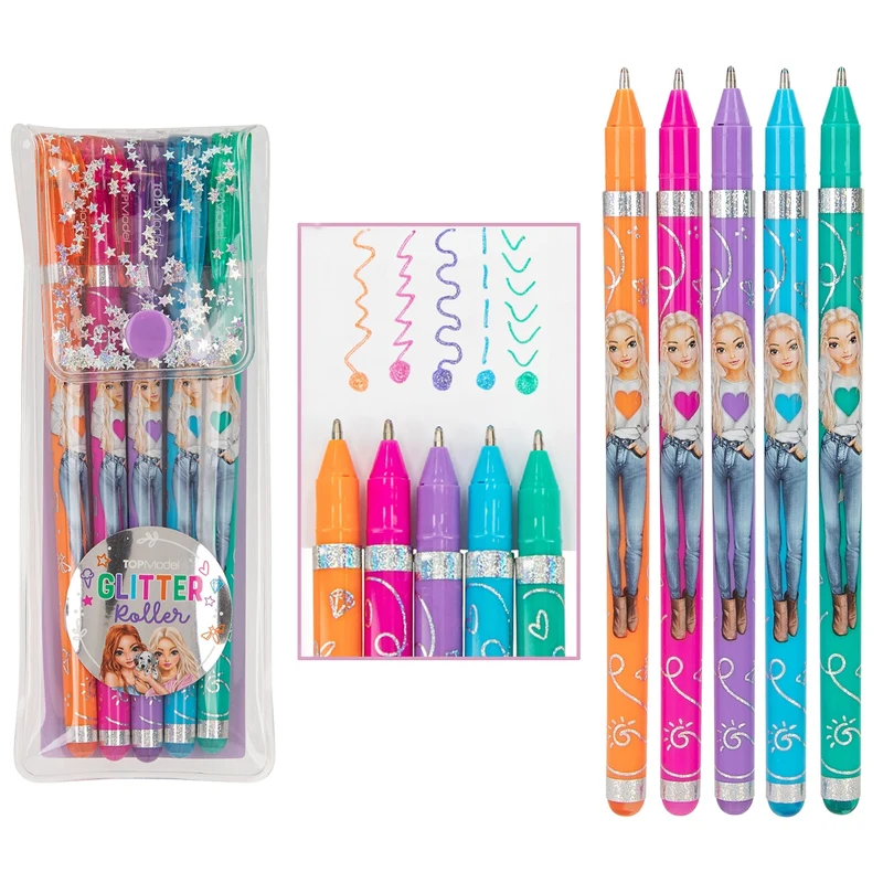 DEPESCHE TOPModel Glitter Gelroller Set - 5 Stück