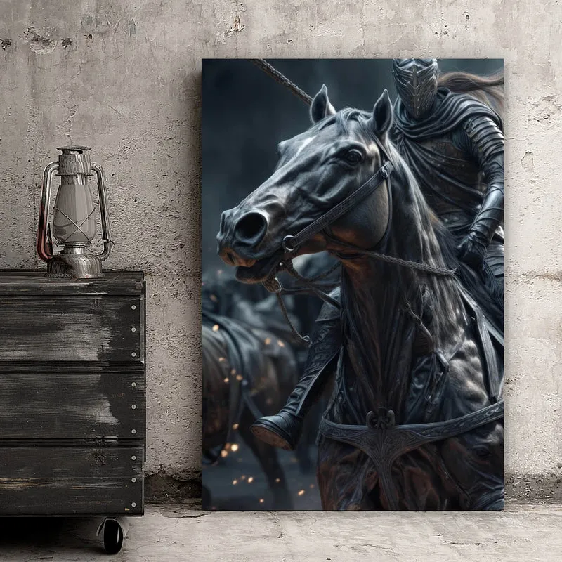 Poster Epische Schlacht mittelalterlicher Ritter Hochformat