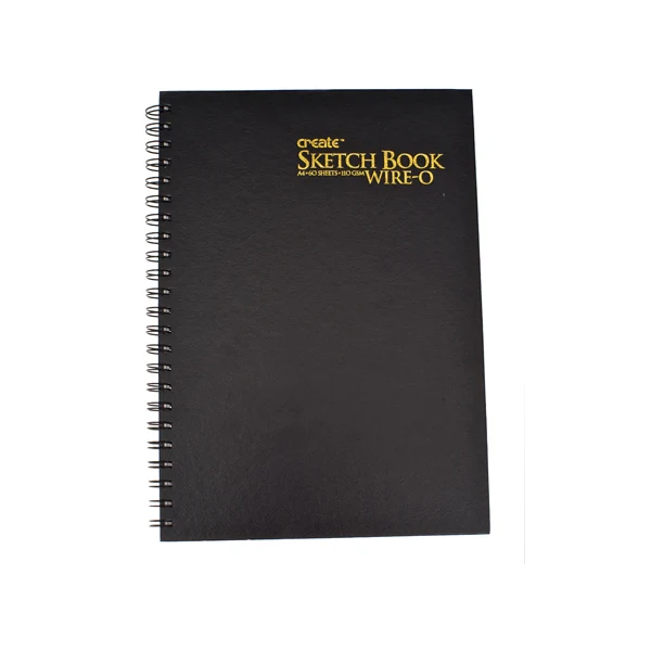 Create - Hard Back Sketchbook - A4 - Wire-o 110gsm