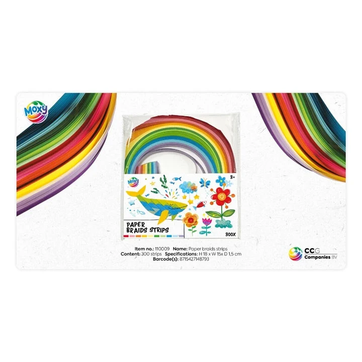 Mixed-Color Paper Strips | 300 pcs