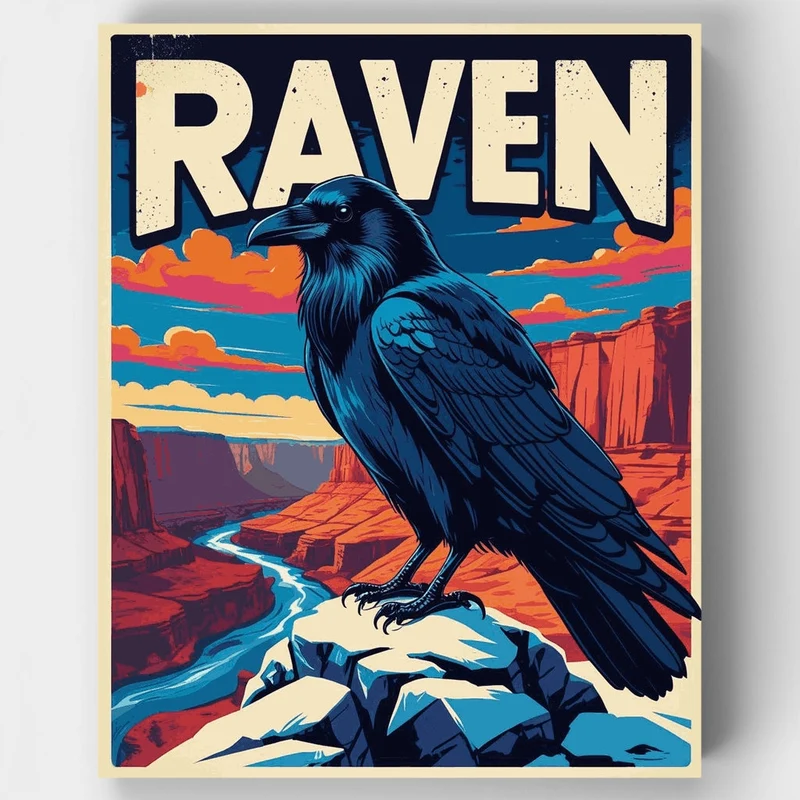 Raven - Paint by Numbers Kit