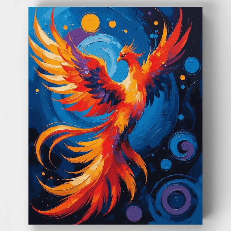 Blazing Phoenix Ascension - Paint by Numbers Kit