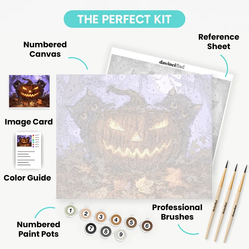 Scardy Cats - Paint by Numbers Kit