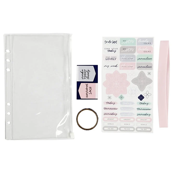 Plastic Planner Cover with Accessories, A5