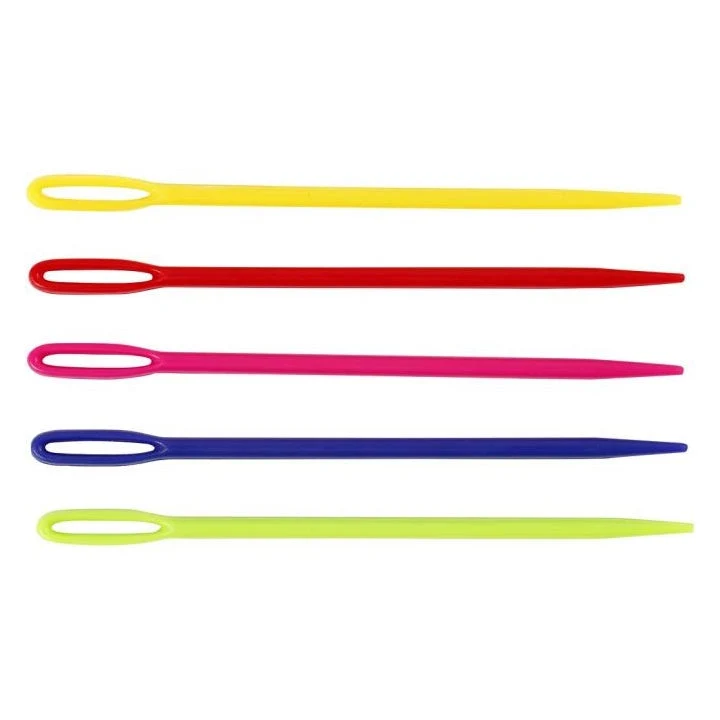 Plastic Yarn Needle - Set of 5