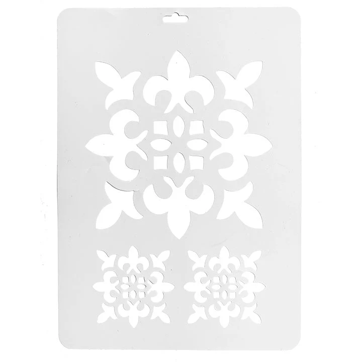 Plastic Stencil 21x29 cm, Ornament Motif