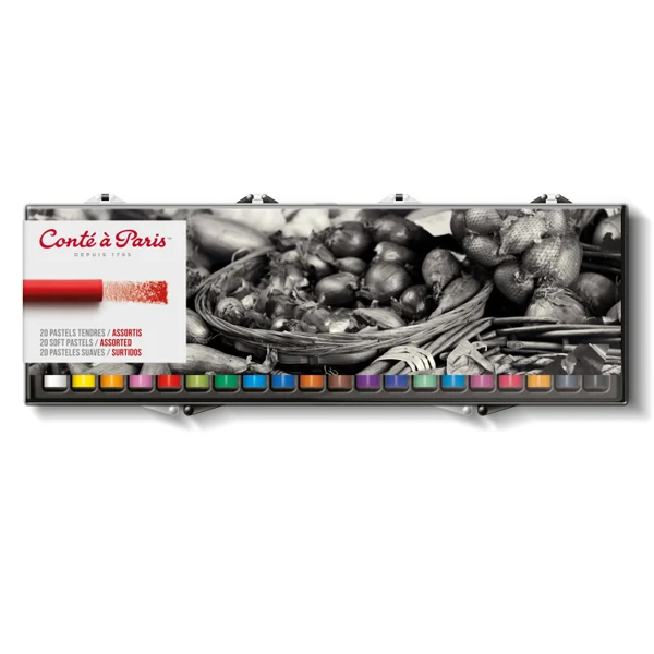 Conté - Soft Round Pastels - 20 Assorted