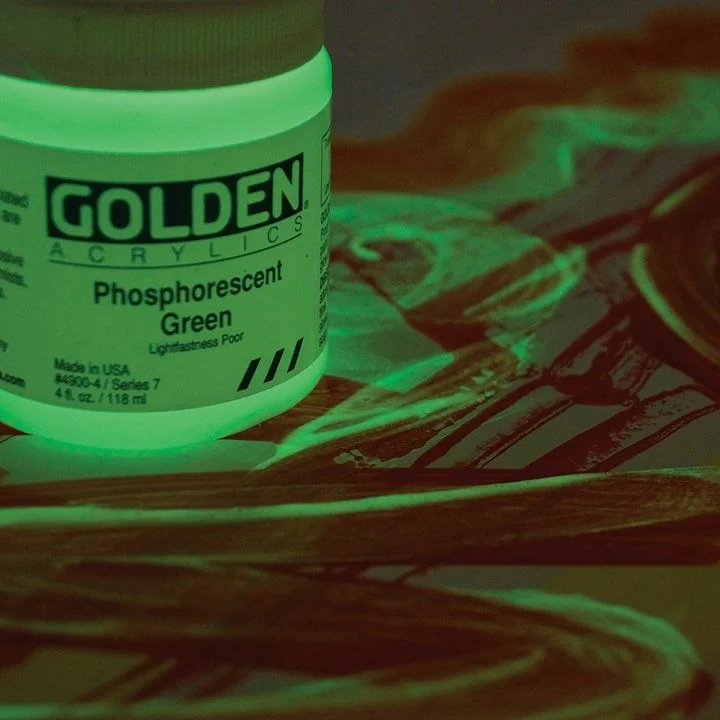 GOLDEN Heavy Body Phosphorescent Acrylic Paint 118 ml