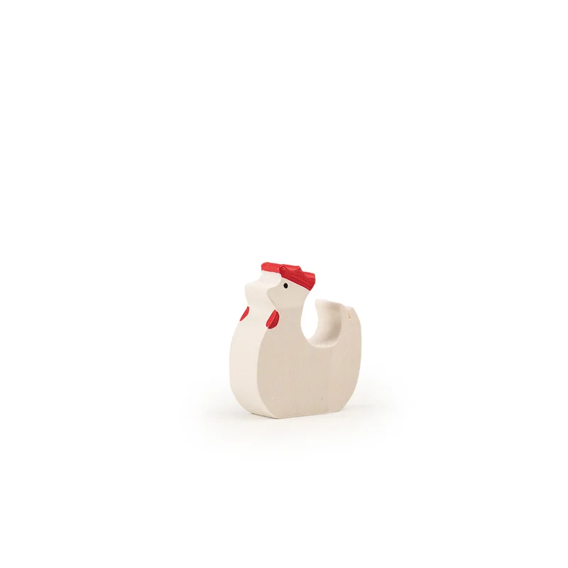 Huhn stehend weiss