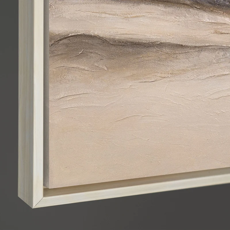 Moderne Leinwandbild „Spuren des Windes“ – Abstraktes Landschaftsbild handgemalt