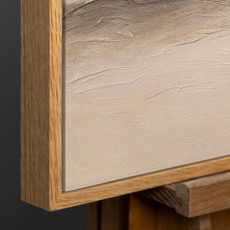 Moderne Leinwandbild „Spuren des Windes“ – Abstraktes Landschaftsbild handgemalt