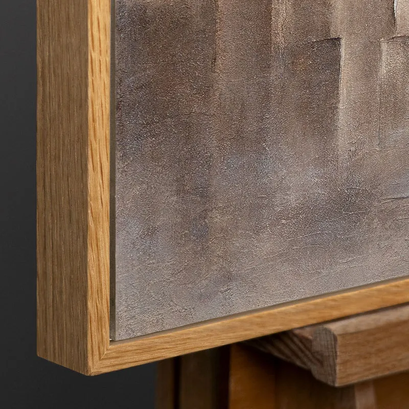 Handgemalte Gemälde „Grenzen der Illusion“ – Moderne Wandkunst auf Leinwand