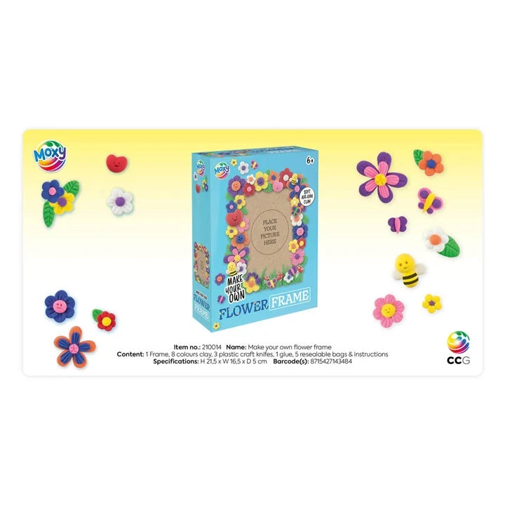 Modeling Set, Floral Frame, 15.5x20.8 cm
