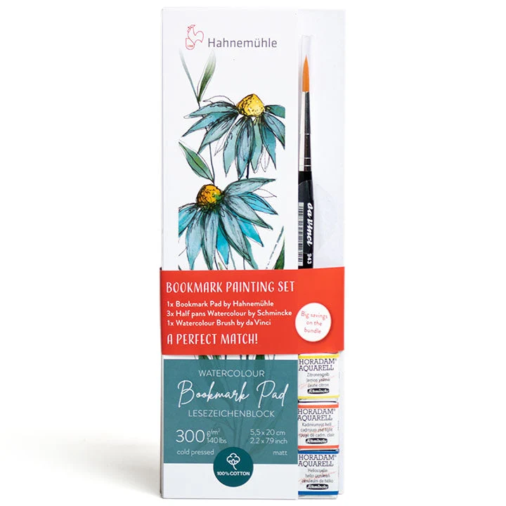Hahnemühle, Schmincke, Da Vinci Bookmark Painting Set
