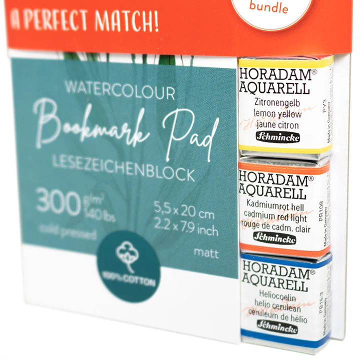 Hahnemühle, Schmincke, Da Vinci Bookmark Painting Set