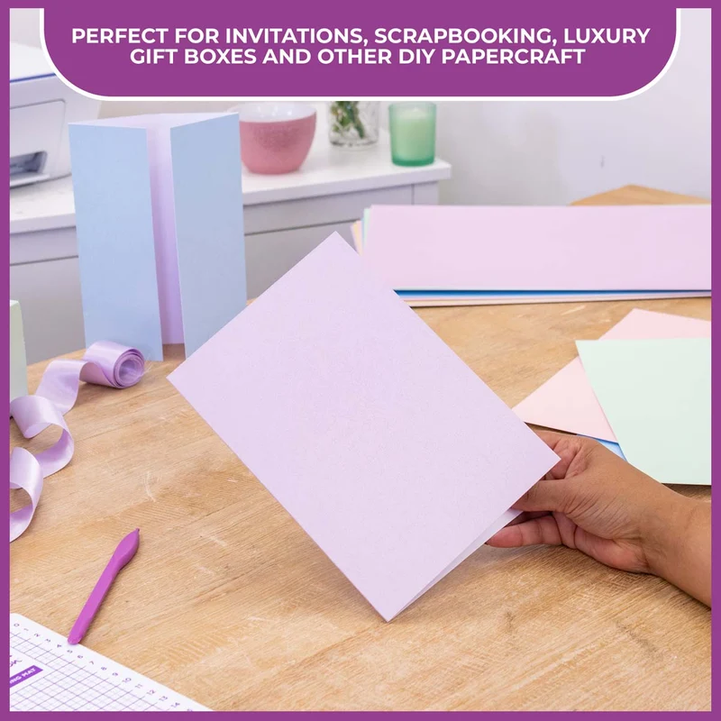 Crafter's Companion - Centura Pearl Effect - A4 Card 300gsm 10 Sheets - Silver