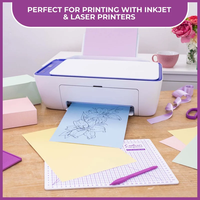 Crafter's Companion - Centura Pearl Effect - A4 Card 300gsm 10 Sheets - Lilac