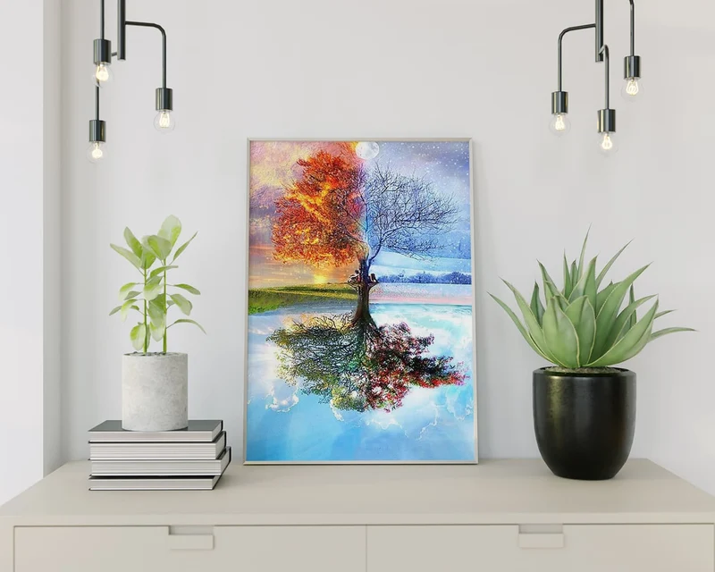 Diamond Painting 4 Jahreszeiten