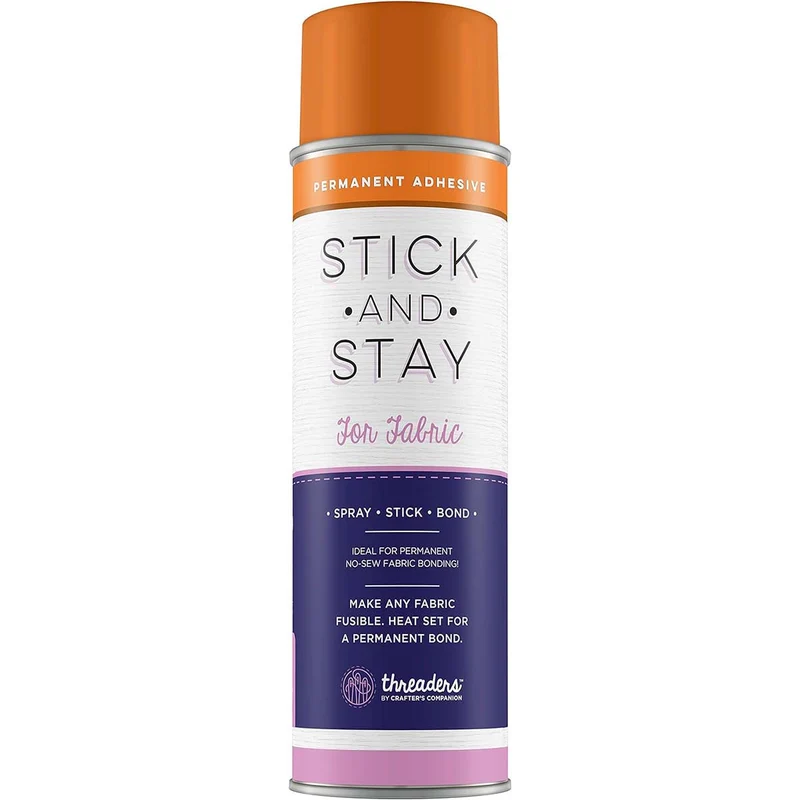 Crafter's Companion - Stick and Stay Adhesive For Fabric (ORANGE CAN)