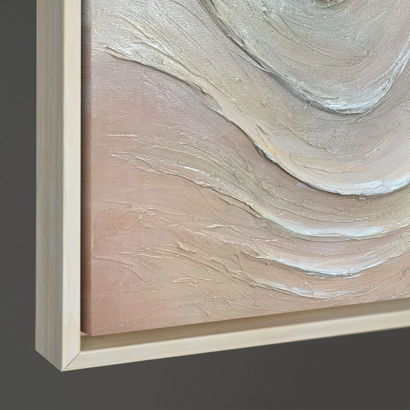 Moderne Wandkunst „Sanfte Strömung“ – Handgemaltes Acrylbild auf Leinwand