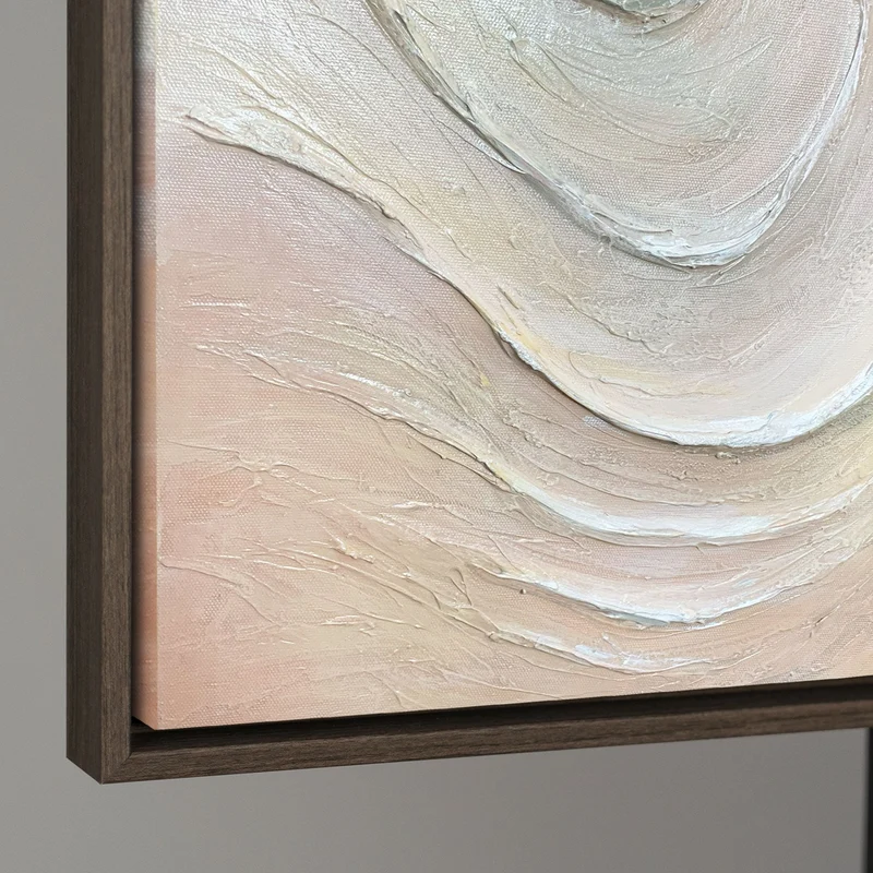 Moderne Wandkunst „Sanfte Strömung“ – Handgemaltes Acrylbild auf Leinwand