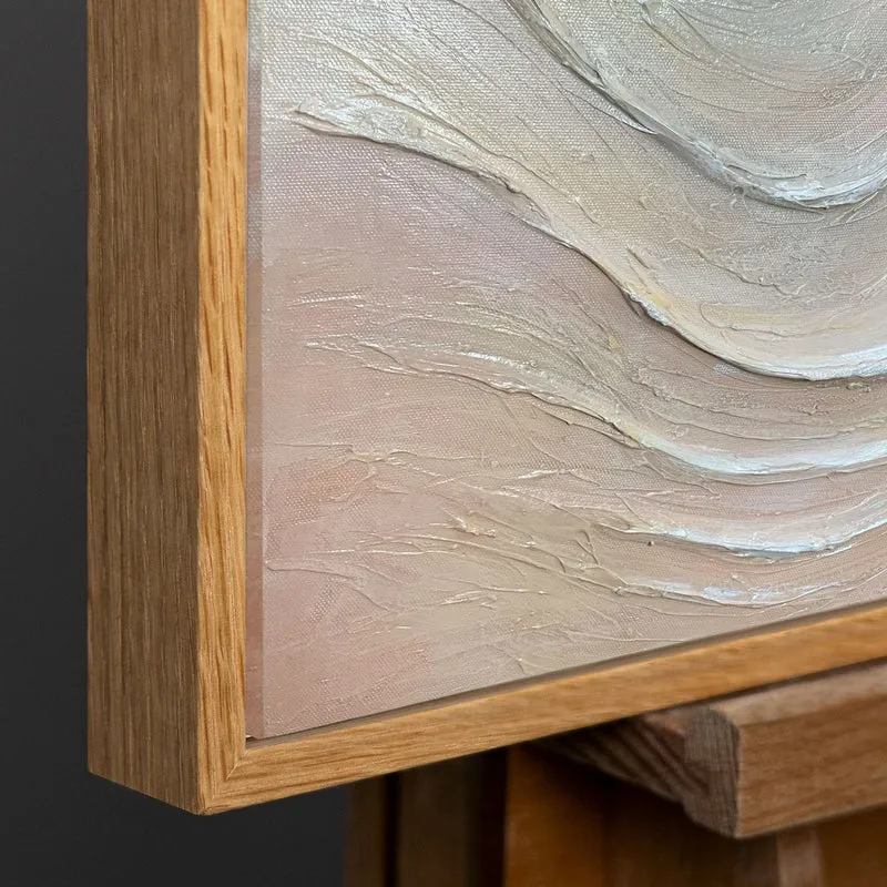 Moderne Wandkunst „Sanfte Strömung“ – Handgemaltes Acrylbild auf Leinwand