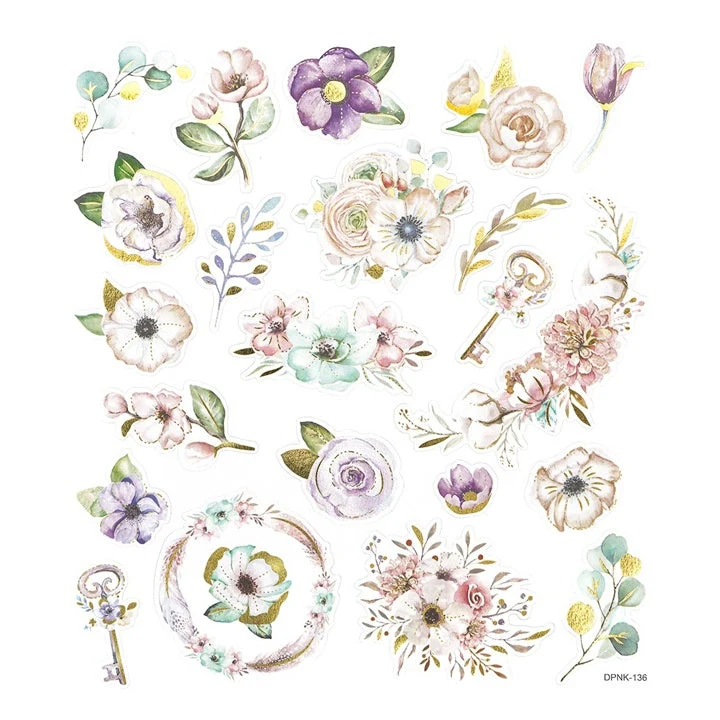 Boho Stickers | Flowers, 22 pcs